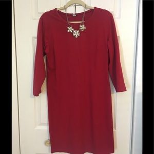 Long Sleeve Ponte Sheth Dress